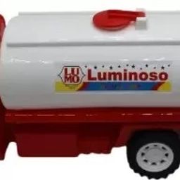 Friction Powered Plastic oil tanker construction truck Red|White toy-40