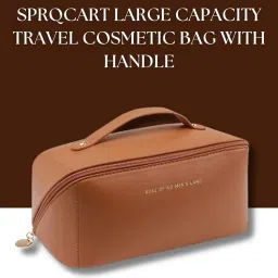 Women Brown Cosmetic Bag-image-70