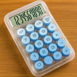 Transparent BLUE Mini Transparent BLUE Mini Basic Calculator-image-32