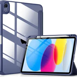 Flip Cover for iPad (A16) 11th/10th Gen (2025/2022), Transparent case Cover with Pencil Holder-image-67