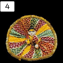Laddu gopal ji (Size 4 ) beautiful fancy dress , vibrant colours Dress-10