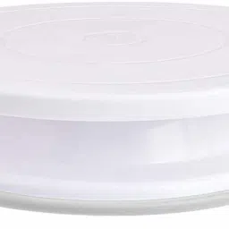 Cake Decorating Rotating Cake Turntable Revolving Cake Stand Sugarcraft, 28cm, Cake Tools Decorating 360 Round Easy Rotate Cake Turning Table Plastic Cake Server-image-87