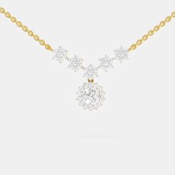Sparkles N19543 Collar Yellow Gold Precious Necklace-image-54
