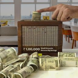 Classic money-saving wooden box with a rustic brown finish Coin Bank-image-22