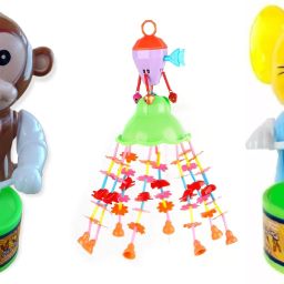 Key Jhoomer-Operated Cute .Drummer Toy with Drumming Dancing Kids Baby Rattle Rattle-30