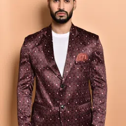 Men Geometric Print Single Breasted Casual Blazer-picture-18