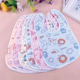 Super Soft Cotton Waterproof Baby Bibs Apron-image-38