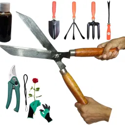 Home Gradening Combo Items,Lawn ,Branch Cutter,Trowel Set,Gloves,oil Garden Tool Kit-picture-26