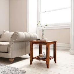 flipkart perfect homes Sheesham Wood Solid Wood End Table-picture-33