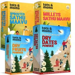 Wholesome Organic Foods Combo with Sprouts, Millets, Dry Fruits & Dry Dates - Pack of 4 Cereal-20