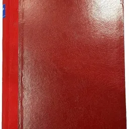 Ruled Register Big Size - 38 x 25 cm - Red Half Canvas PVC Binding - 70 GSM Ledger Paper (200 Pages Single/400 Front-Back)) 1-Part Record Keeping Books-image-2