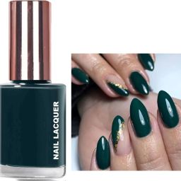 HD Gel Nail Paint Glossy Long Lasting Non-toxic Nail Polish for Women Kaitoke Green-image-13