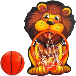 Lion Shaped Kids Hangable Indoor and Outdoor Kit Basketball Ring-image-20