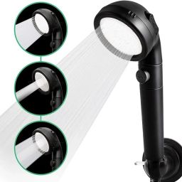 Telephone shower with Tube & hook, ABS Handheld Black 679 Handheld-image-35