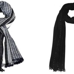 Striped Pure Cotton Men Multicolor Fancy Scarf-image-22