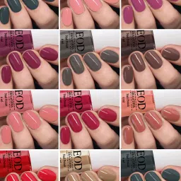 Gloss Pop Shine Long Stay Nail Paint Polish Set Combo of 12 Pcs at Wholesale Rate 6ml each Red,Pink, Grey, Green,Nude, Light Pink, Brown, Mauave etc-15