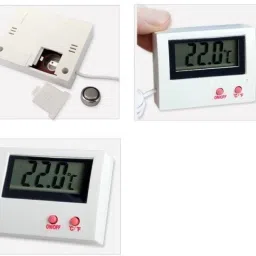 goodsbazaar HT-5 Mini Temperature Meter with External Sensor Probe Electronic Display Digital Fridge Thermometer Electronic Temperature Meter with External Sensor Probe Aquarium Thermometer Pin-Type Digital Moisture Measurer image 2