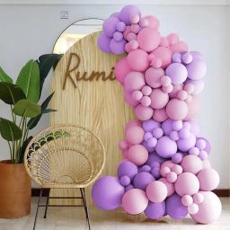 Solid 50pcs Pastel Balloon Garland Kit For Birthday, Wedding, Aniversary Party Balloon-1