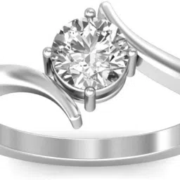non allergic and skin Friendly Silver Diamond Sterling Silver Plated Ring-image-79