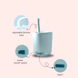 devicehub Compact Table Lamp with 3 Color Modes (White, Warm White, Warm) | Touch Switch | Study Lamp image 5