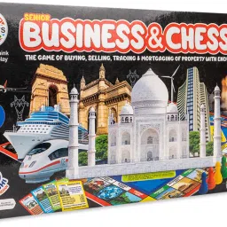 Senior Business & Chess Deluxe with Coins (1267) Money & Assets Board Game-11