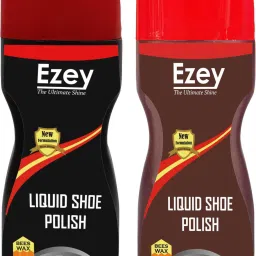 Ezey Liquid Shoe Polish (Black & Brown) Set of 2 Pcs Synthetic Leather, Leather, Patent Leather Shoe Liquid Polish-image-81