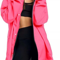 Solid Women Raincoat-image-3