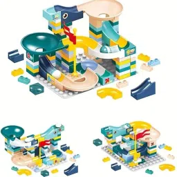 jaigurujimart 100 PIECES Building Blocks Funnel Slide DIY Sets Bricks Assembly Block Model Building Kit image 4