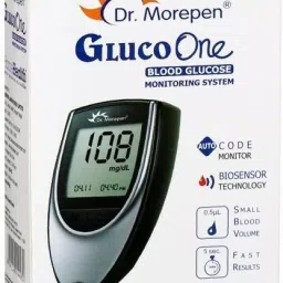 dr. morepen GLUCO ONE Digital Blood Sugar Testing Monitor Machine (Pack of 2 without strips) Glucometer image 2