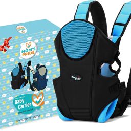 Adjustable Baby Carrier Bag (Black-Blue, Front carry facing out) Baby Carrier-image-20
