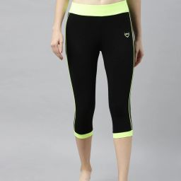 Women Reversible Black Capri-image-98