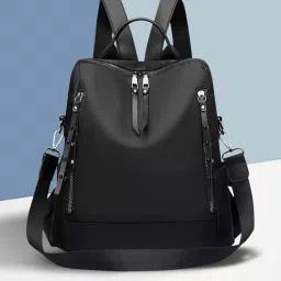 Medium 25 L Laptop Backpack Medium 25 L Backpack for girls woman Black Backpack For School College & Office-image-49