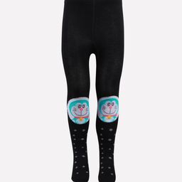 Bonjour Girls Black Doraemon Printed Anti Odour Knitted Tights-image-83
