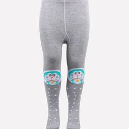 Bonjour Girls Grey Doraemon Printed Anti-Odour Knitted Tights-image-85