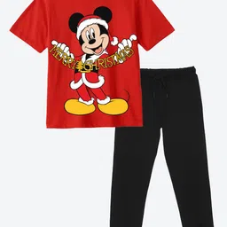 YK Boys Disney Printed Round Neck Short Sleeves T-Shirt With Jogger-image-98