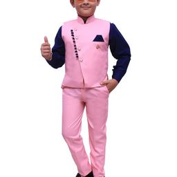 BAESD Boys Mandarin Collar Single-Breasted 2-Piece Suit-picture-20