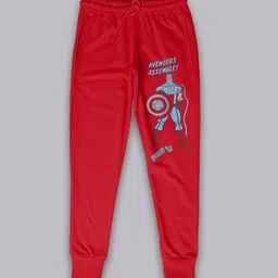 Kids Ville Boys Captain America Printed Joggers-image-18
