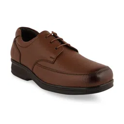 Pelle Albero Men Brown Leather Formal Derbys-image-55