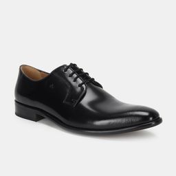 Arrow Men Black Solid Leather Formal Derbys-image-21