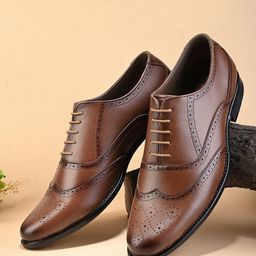 Provogue Men Round Toe Formal Brogues-image-82