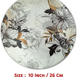 inpro Serve Up Style with our Melamine Round Dinner Plate Set of 6 -Perfect for Snacks Dinner Plate image 2