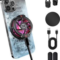 Verilux Gaming Phone Cooler with Clips RGB Cooling Fan for Mobile Use Cooling Pad-picture-0
