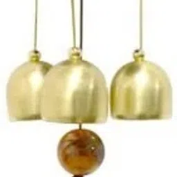 Butterfly Bell Wind Chimes for Positive Energy & Home Decor Gold Plated Windchime-image-4