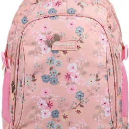 Medium 30 L Backpack GIRLS Polyester 30 L DESIGNER FLOWER PRINT School Backpack for Girls-picture-18
