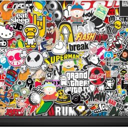 OggyBaba Sticker Boambing Premium Quality Vinyl Laptop Skin Vinyl Laptop Decal 15.6-24