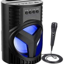 Clairbell JJN_462T_LZ 4103||WS-03|| Karaoke Speaker With Mic Super Bass Bluetooth Wireless Portable compatiable With all smart phones || Karaoke Bluetooth speaker with SD card and USB slot Wireless Bluetooth Multimedia Speaker || Wireless Speaker Ultra Loud Stereo sound || Bluetooth Speaker for Desktop PC|| Bluetooth Speaker Home Audio|| Perfect for home DJ audio player and DJ for outdoor activities || FM , Aux, TF, Speaker Phone / Wireless Speaker Compatible with all your devices. 15 W Bluetooth Speaker-image-99