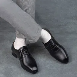 INVICTUS  Men Round Toe Leather Formal Derbys-picture-40