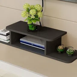 Wooden Long Set Top Box Wall Shelf Wall Mount Stand || TV Entertainment Unit || WiFi Router || TV Set Top Box Wall Shelf | Shelf For Living Room | Living Room Shelf | Dish Holde Wooden Wall Shelf-image-21