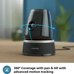 PHILIPS HSP 5500, 3MP, AI-Enhanced, Privacy Shutter, Wi-Fi 360 Degree WiFi CCTV Security Camera image 3