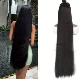 Soft LongExtensions for Women & Girls - Black 24 inch Hair Extension-image-59
